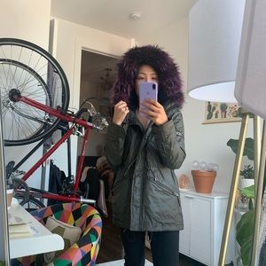 SAM. Fur hood Jacket